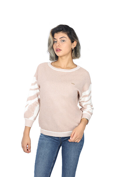 liu.jo Γυναικείο πουλόβερ με κανονική εφαρμογή, με σχέδιο, μακρυμάνικο, ροζ