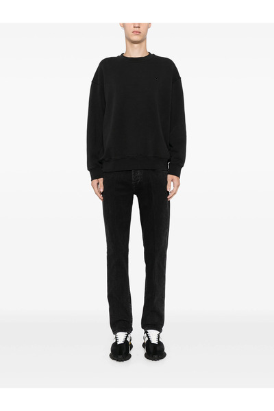 Emporio Armani Pantaloni negri slim fit pentru bărbați