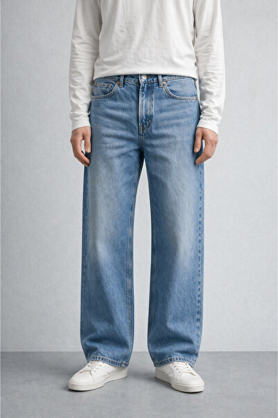 90's Collection, Loose fit, Cotton, Five pockets, Premium Jean, Denim pants 26INPJEAN01
