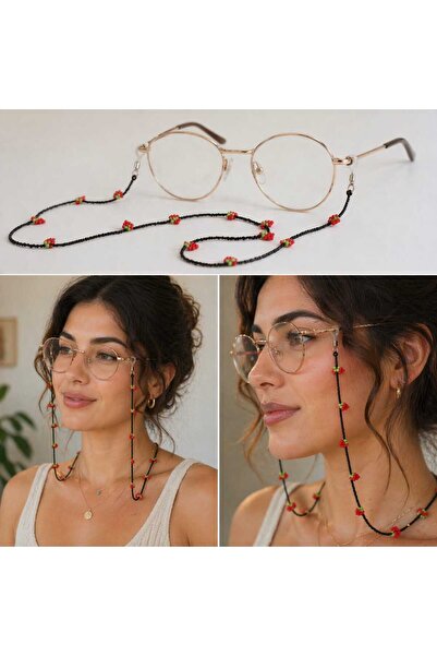 Meralin Elinden سلسلة نظارات الفراولة