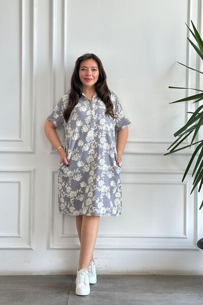 yb yağmur butik Κεντημένο φόρεμα μουσελίνας