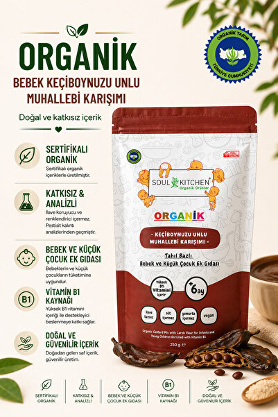 Soul Kitchen Organik Ürünler Organik Sertifikalı Keçiboynuzu Unlu Bebek Muhal...