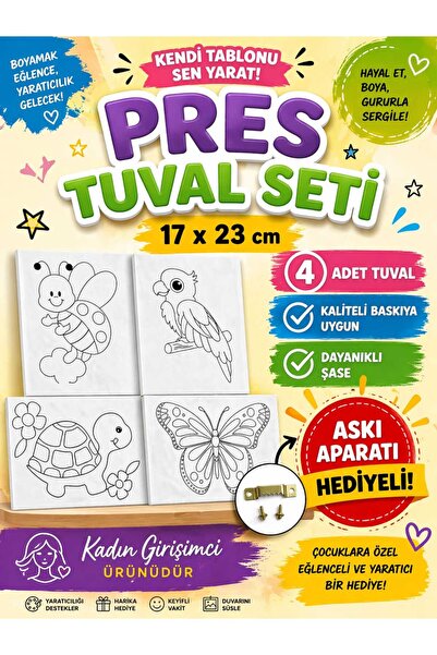 mercan tuval 4 Lü Kompozit Tuval Seti 2 Adet 2020 2 Adet 17 23
