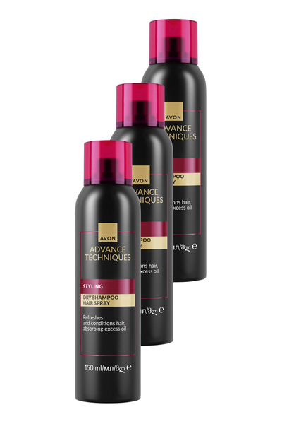 AVON Advance Techniques Styling Kuru Şampuan 150 Ml. Üçlü Set