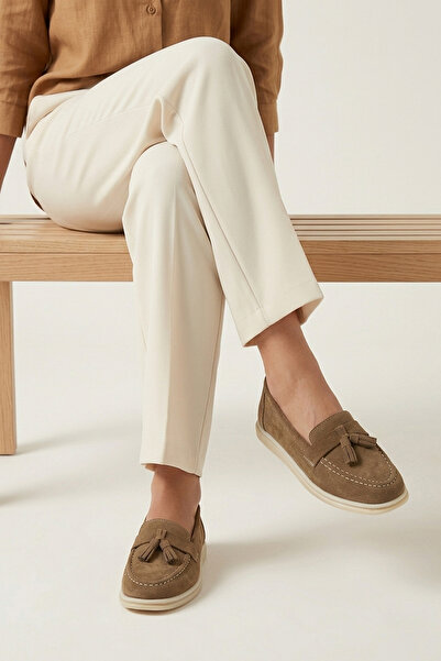 Ziya , Γυναικεία παπούτσια Loafer από γνήσιο δέρμα 161359Z402 Καραμέλα