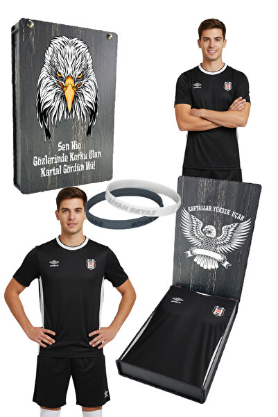 Beşiktaş ORJİNAL LİSANSLI UMBRO SİYAH FORMASI UV KUTU ve BİLEKLİK