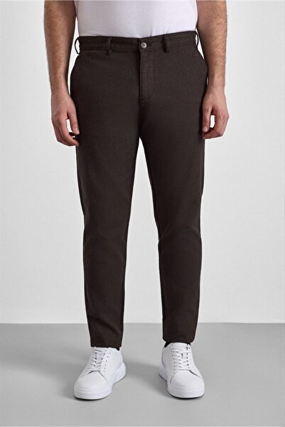 SÜVARİ Koyu Kahve Slim Casual Pantolon