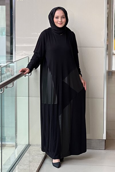Nurcan Çetin فستان من الجلد المزخرف بتفاصيل مشرشرة