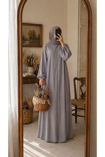 EMİNOS BUTİK Abaya με φερμουάρ 