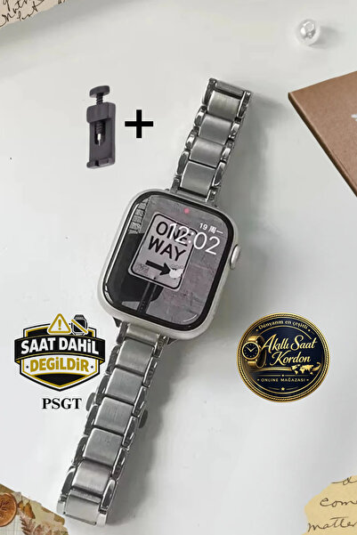 PSGT Watch Uyumlu ( 38/40/41MM) Ve Seri10 ve 11(42MM) Paslanmaz Çelik Modernfit