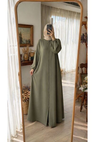 EMİNOS BUTİK Abaya με φερμουάρ 