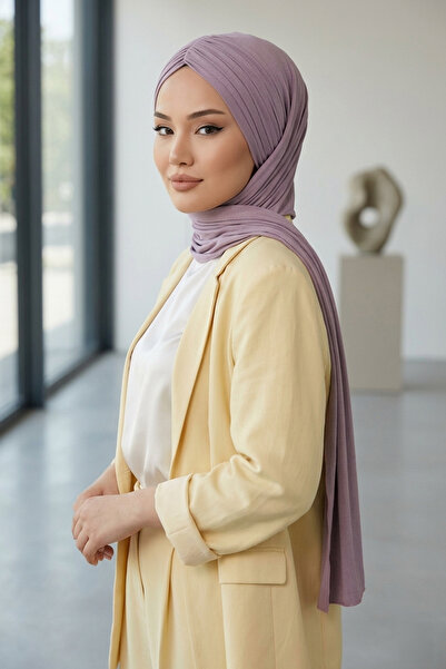 Aisha's Design شال عملي من القطن الممشط، CPS-44، ليلكي