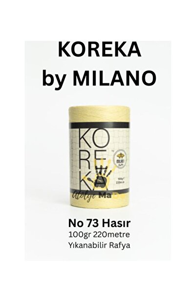 Milano Koreka by - 73 Palier de paie unic 100gr 220 metri RAFFIA LAVABILĂ