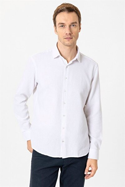 SÜVARİ Πουκάμισο με μοτίβο με γωνιακή μανσέτα