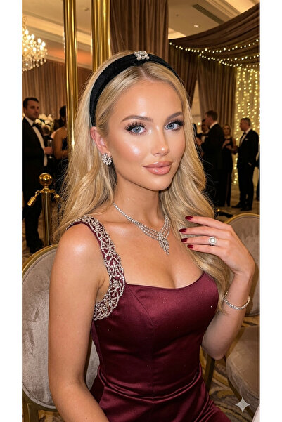 pegu baby collection ΜΑΥΡΟ ΒΕΛΟΥΔΙΝΟ ΣΤΕΦΑΝΙ ΜΕ ΚΡΥΣΤΑΛΛΙΝΕΣ ΠΕΤΡΕΣ ΕΙΔΙΚΗΣ Σ...