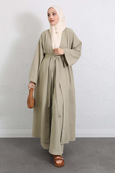 Salih Çelebi Σετ Παντελόνι Κιμονό με Ζώνη 256036 - ΑΝΟΙΧΤΟ ΧΑΚΙ