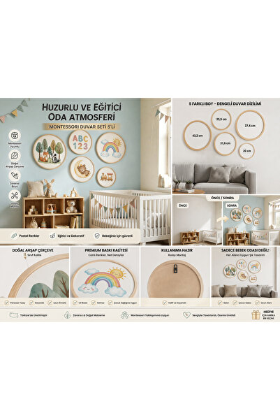 BALATOYZ ﻿Balatoyz – Minikler – Ahşap Çerçeveli Dekoratif Bebek / Çocuk Odası...