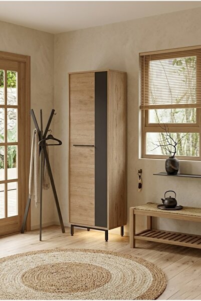 L'occi Concept Sleek Ayakkabılık Metal Ayaklı 9 Raflı Sepet-Antrasit SK2-SA