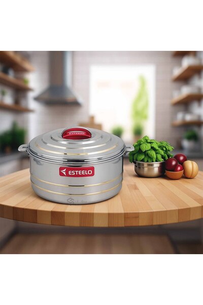 SQF Estilo Indian Food Containers (10 Liters) Silver