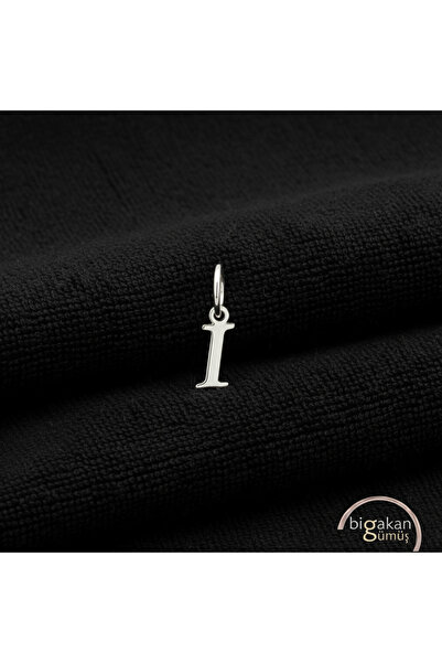 bigakan 925 Ayar Gümüş I Harfli Minimalist Kolye Ucu - Hediyelik I Harfi