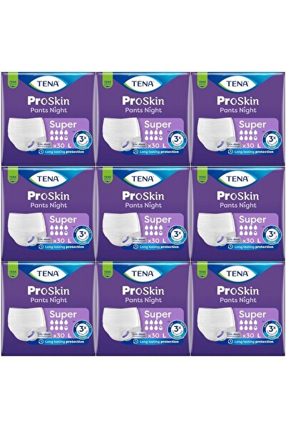 TENA Proskin Pants Süper Night Gece Emici Külot Yetişkin Bezi L - Büyük - Lar...