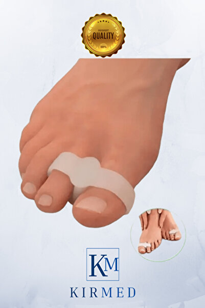 kırmed Başparmak Ayırıcı ve 2 Parmak Silikon Yüzük Bunyon Düzeltici Parmak Ar...
