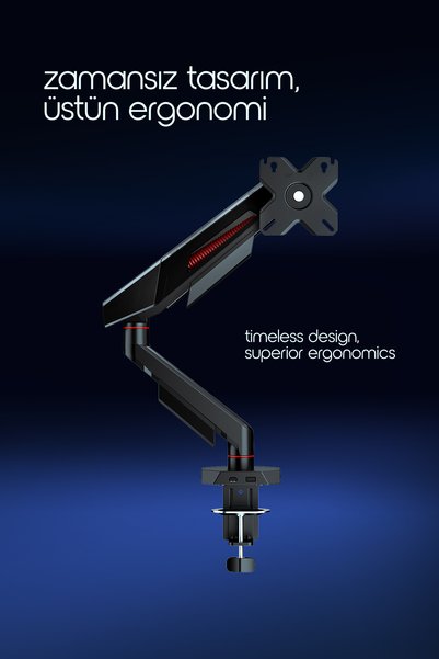 ErgoMekan F114 Ultra 17-40” Monitor Stand Black (Max: 12kg)