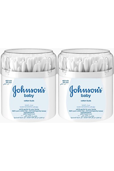 Johnson's Johnsons Baby Kulak Temizleme Çubuğu 100 Adet (2 Li Set)
