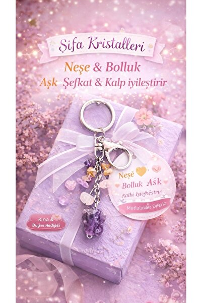 arzela Doğal Taş Anahtarlik Bolluk Berekt ve Koruma Anahtarlığı