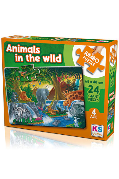 Ks Games Animal in The Wild 24 Parça Jumbo Boy Puzzle