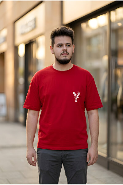 HOFFNUNG Unisex Βαμβακερό μπλουζάκι με λαιμόκοψη ποδηλάτου σε μεγάλο μέγεθος