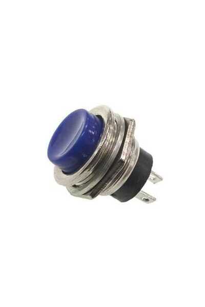 Motorobit PBS26 16mm Push Buton - Mavi