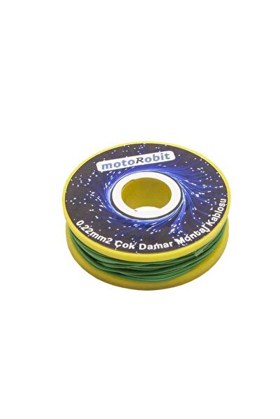 Motorobit 0.22 mm2 Yeşil Çok Damar Montaj Kablosu - 10 Metre