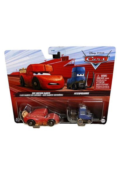 mattel Disney Pixar Cars 2'li Cave Lıghtnıng McQueen&Pıtstoposaurus Dxv99 Hlh63