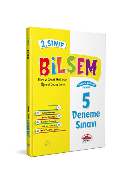 Editör Yayınevi Editör 2. Sınıf Bilsem Hazırlık Kitapları Seti 4 Lü Set Yeni 2020