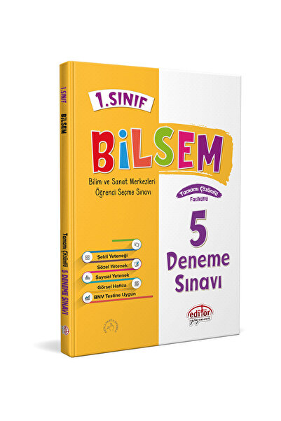 Editör Yayınevi Editör Yayınları 1. Sınıf Bilsem Hazırlık Kitapları 4 Lü Set