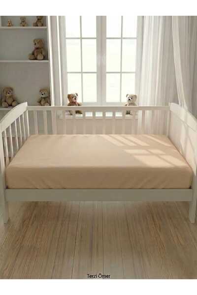 Terzi Ömer 100% Cotton Capucino Colored Single Bed Sheet 120 X 140 cm