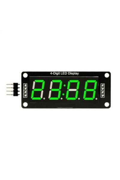 Motorobit TM1637 4 Digit Led Display Saat Modülü - Yeşil