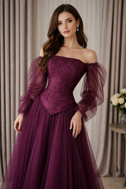 SandIfashion فستان دانتيل تل تريند