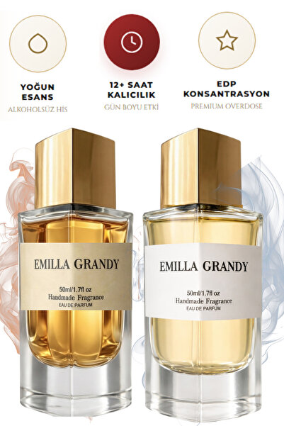 EMILLA GRANDY POWER & MARLY 2’li Niş Parfüm Seti | 50 ml + 50 ml Kalıcı EDP |...