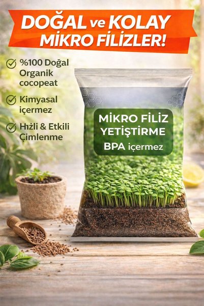 NEXVORİA Mikro Filiz Yetiştirme Toprağı - Hızlı Çimlenme