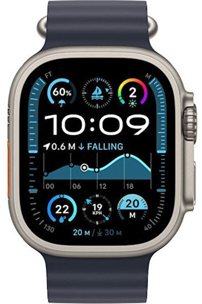 Apple Watch Ultra 2 Τιτάνιο 49mm Αδιάβροχο με eSIM και Αισθητήρας Καρδιακών Π...