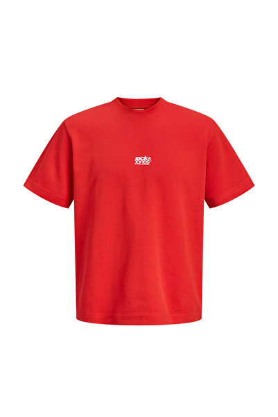 Jack & Jones Ανδρικό μπλουζάκι Core με στάμπα μπροστά, κοντό μανίκι και λαιμό...