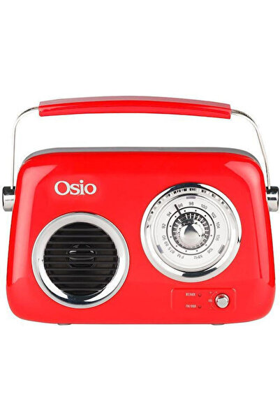 OSIO OPR-3040R Ρετρό Φορητό Ραδιόφωνο Επαναφορτιζόμενο με Bluetooth και USB Κ...
