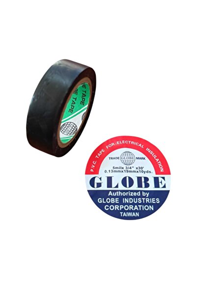Genel Markalar Globe İzole Bant Elektrik Kablo Bantı 19mm Siyah