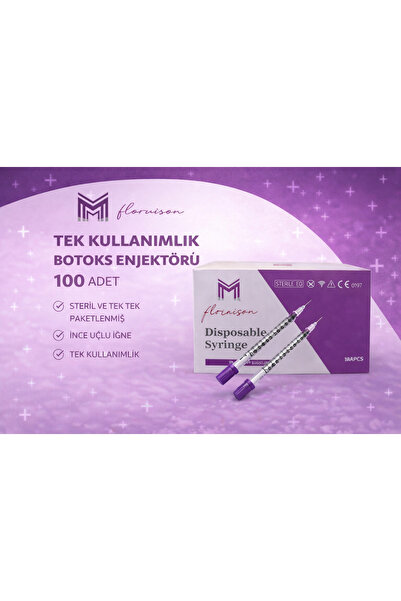 OSKA GLOBAL LUERLOCK Kilitli 1 ML Tek Kullanımlık Hassas Uçlu Botoks Enjektör...