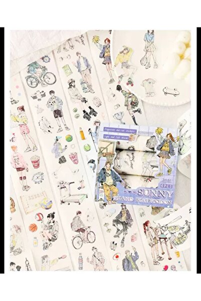 İthal E5- σετ καθημερινών washi tapes για κορίτσια