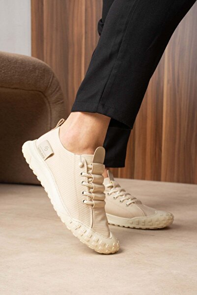 Golder Ανδρικά αθλητικά παπούτσια Casual Beige με άνετη σόλα