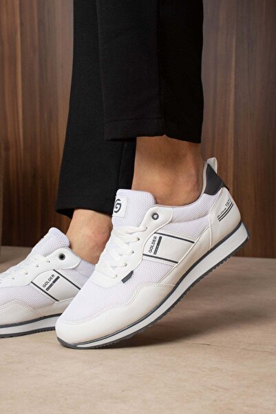 Golder Ανδρικά αθλητικά παπούτσια casual λευκά με άνετη σόλα