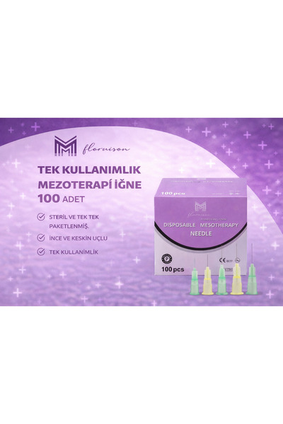 Twin Store 34G X 4Mm Mezo Steril Jeksiyon İğnesi 100 Adet 1 Kutu